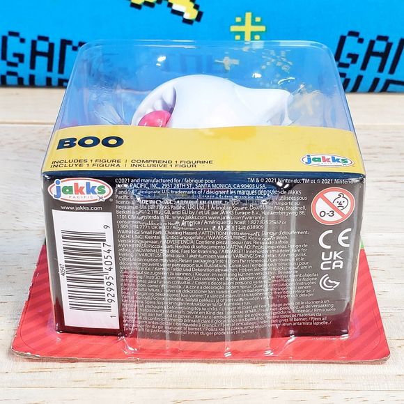 Jakks Pacific Super Mario Boo Ghost 2.5" Halloween Collectible Action Figure New - Picture 7 of 9